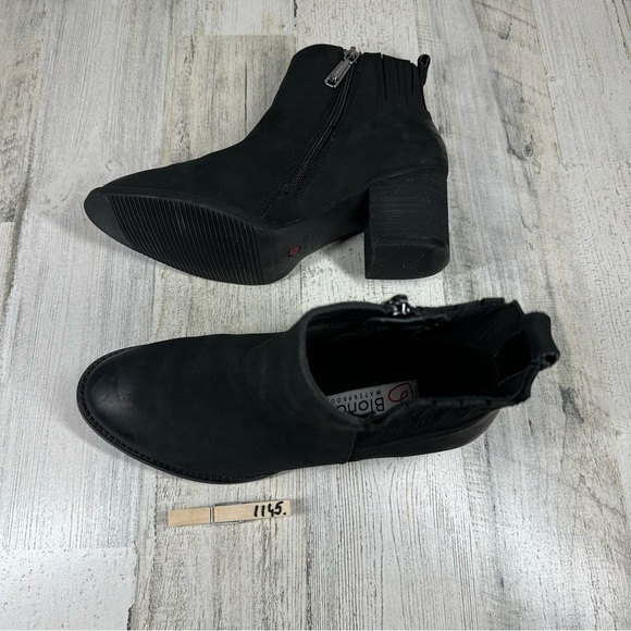 Blondo Noa Waterproof Nubuck Suede Block Heel Women's Bootie #1145 - Picture 9 of 11